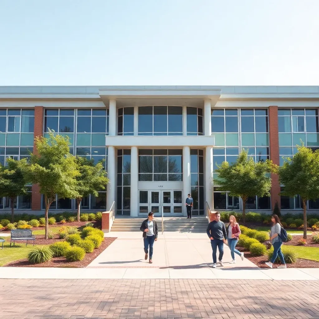 Exterior view of the renovated Southeast Career Pathways building