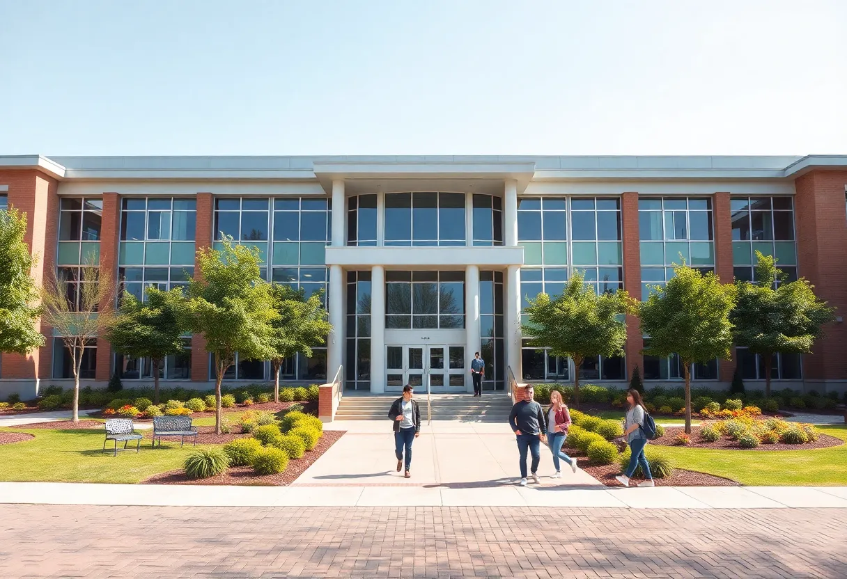 Exterior view of the renovated Southeast Career Pathways building