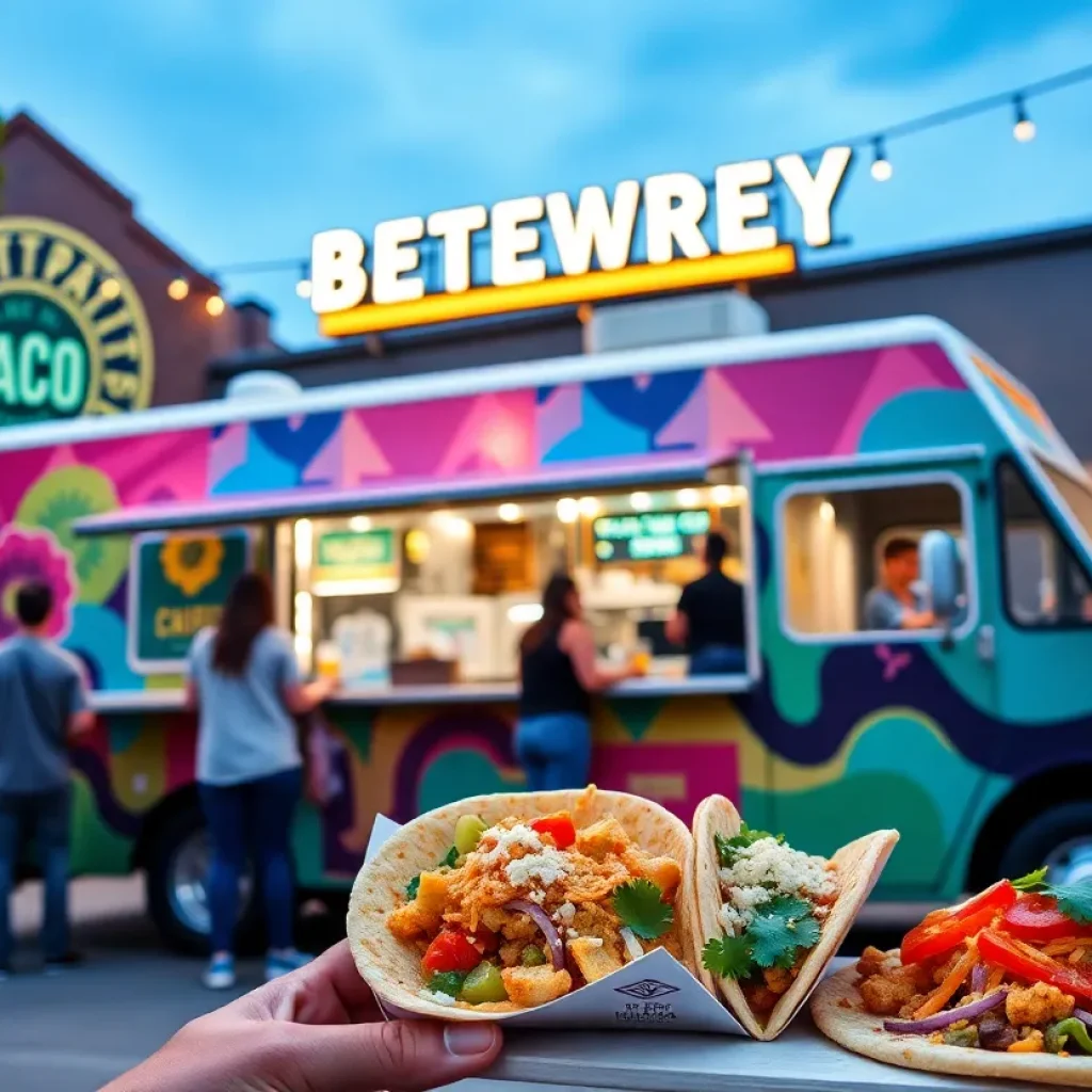 Taqueria Chilango food truck at Broad Leaf Brewery