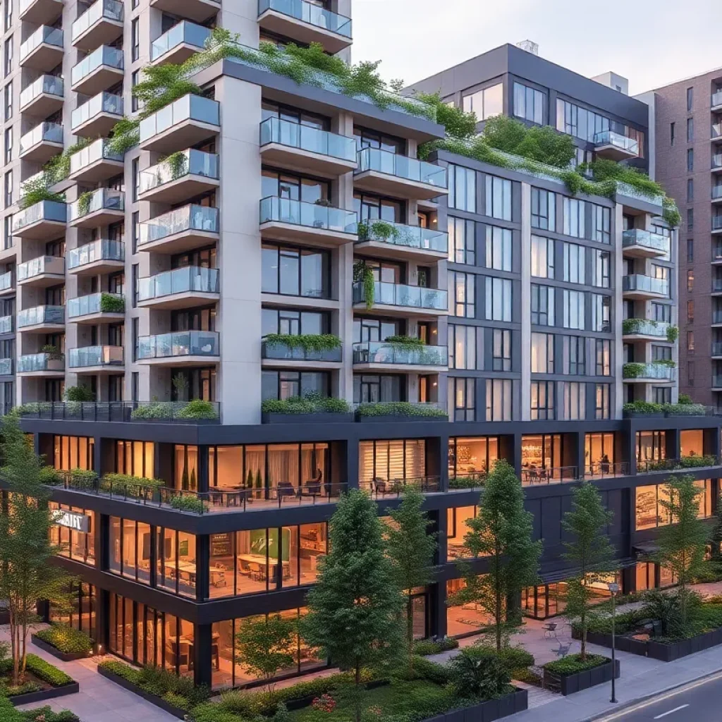 Rendering of The Horizon housing development in Grand Rapids