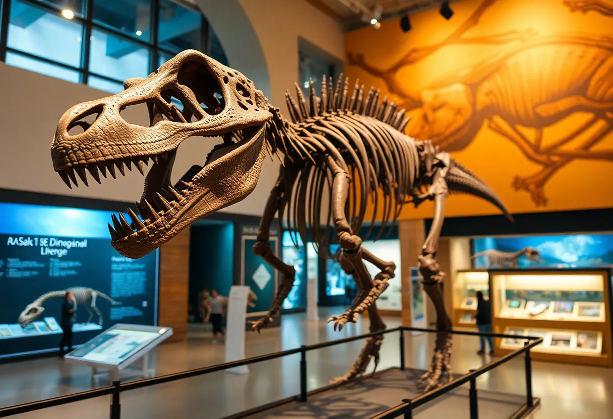 Clapp Family Mastodon skeleton on display at Grand Rapids Public Museum