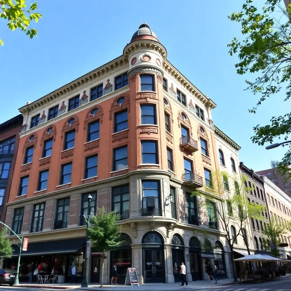 Restored historic building in Grand Rapids