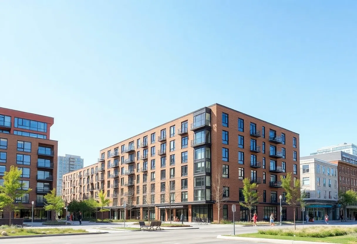 Image of new housing development in Grand Rapids