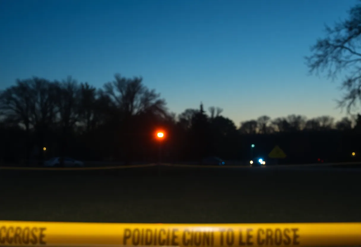 Police investigation scene at Mackay-Jaycees Park in Grand Rapids