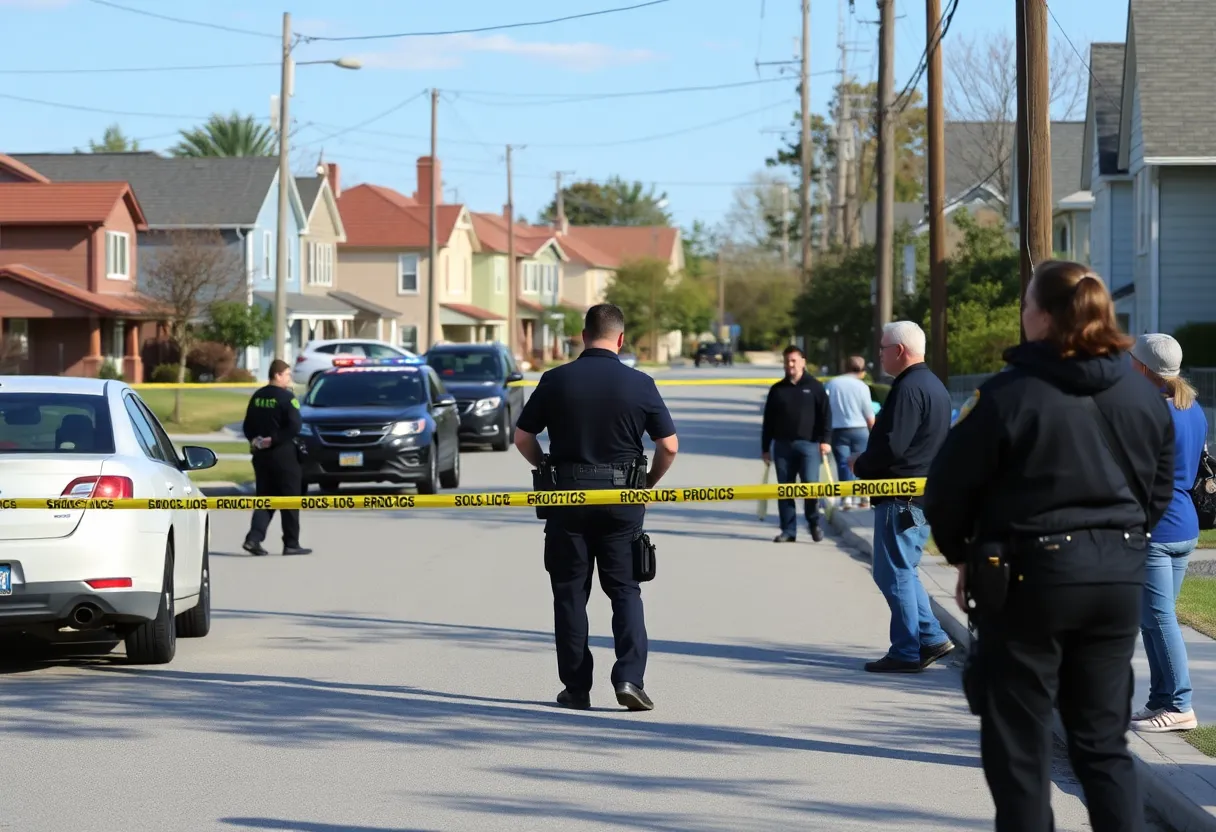 Police investigating a shooting scene in Grand Rapids