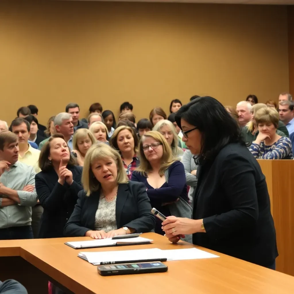 Crowded Grand Rapids school board meeting focused on teacher pay