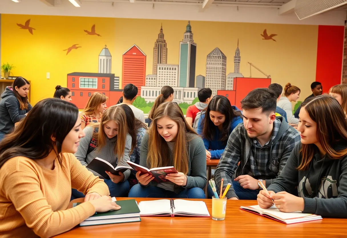 Students in an educational environment representing GRCC and Promise Zone initiative.