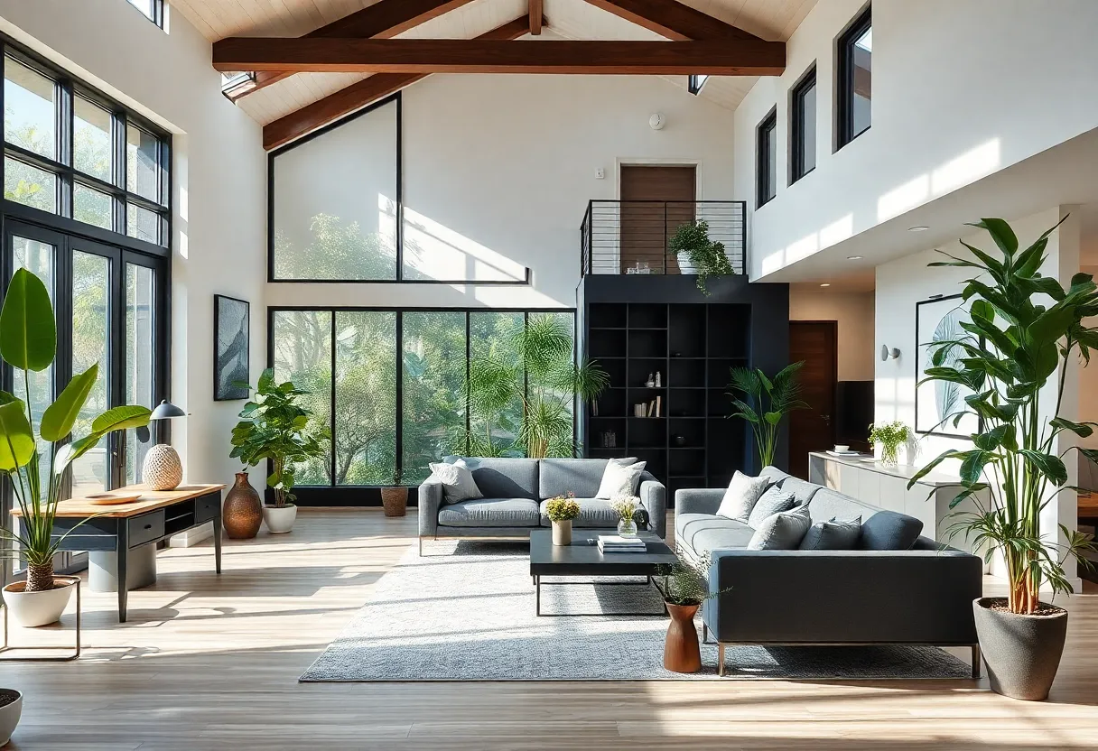 Living room renovation showing tools and materials