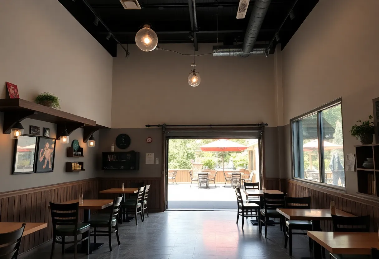 Interior view of Kale's Korner showcasing modern renovations