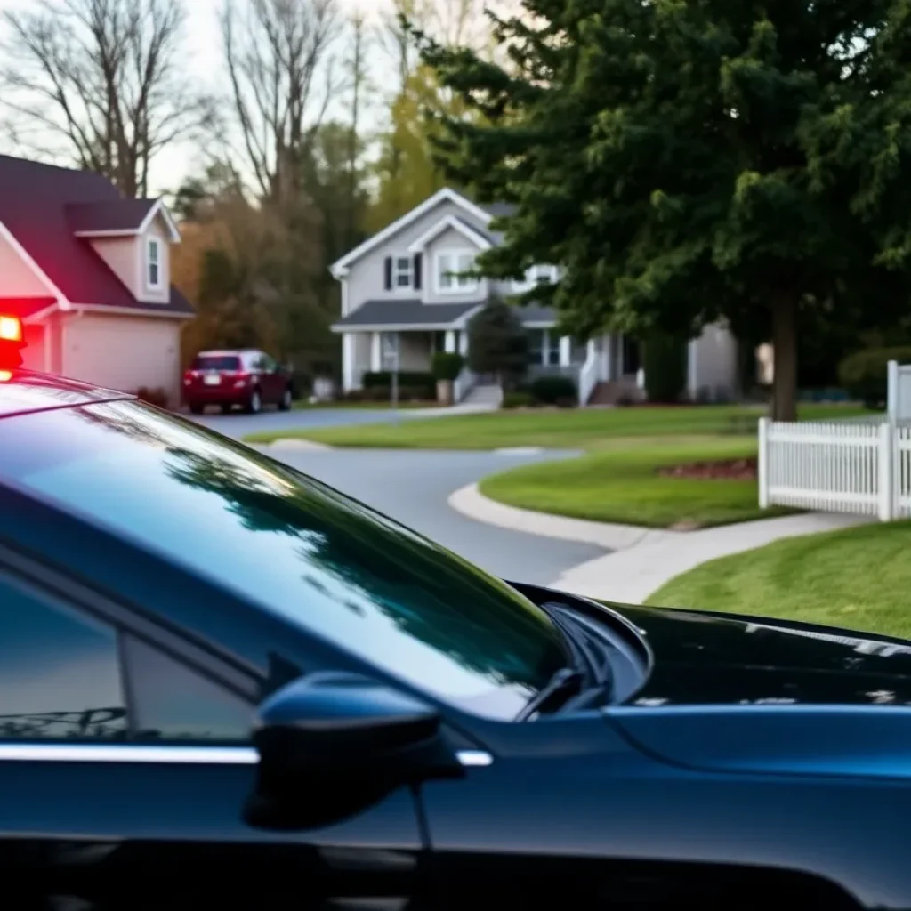 Kentwood police car responding to firearm incident