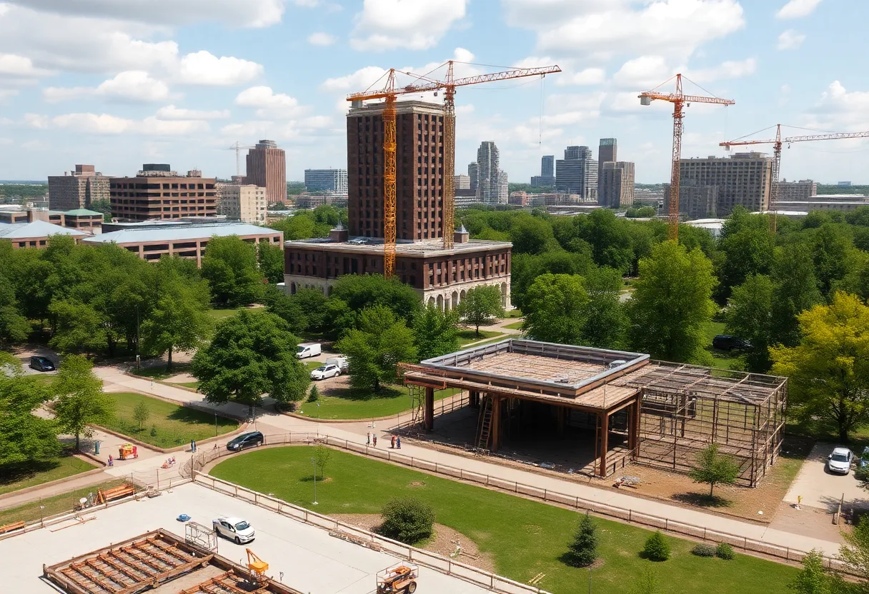 Rendering of Kresge Foundation's new headquarters in Detroit
