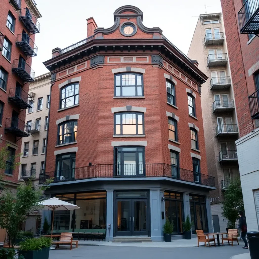 Rendering of the conversion of Ledyard Building into apartments