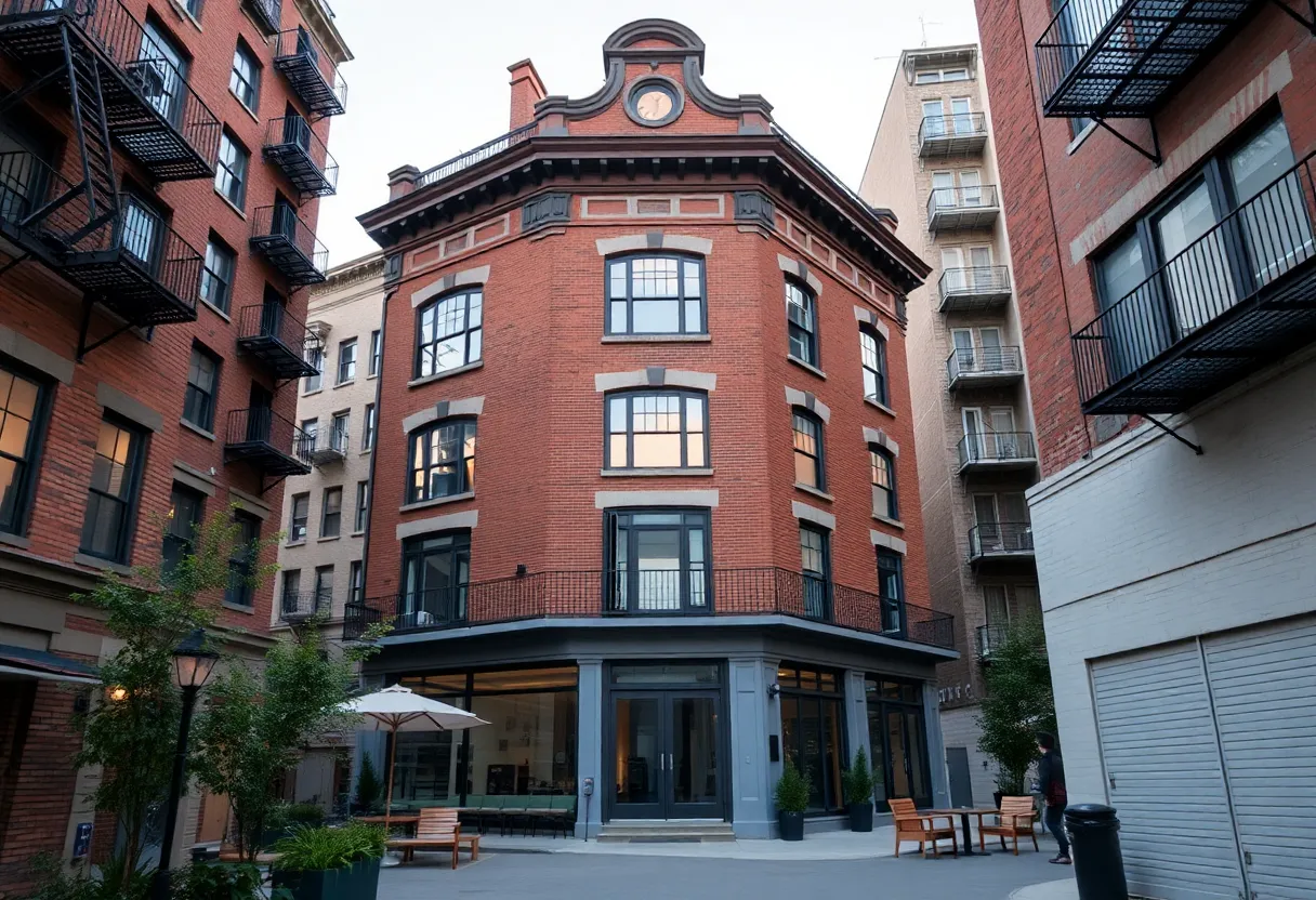 Rendering of the conversion of Ledyard Building into apartments