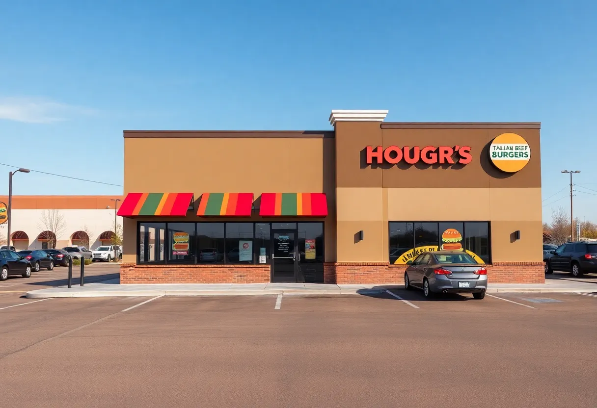 Conceptual design of a Portillo's restaurant with a drive-through