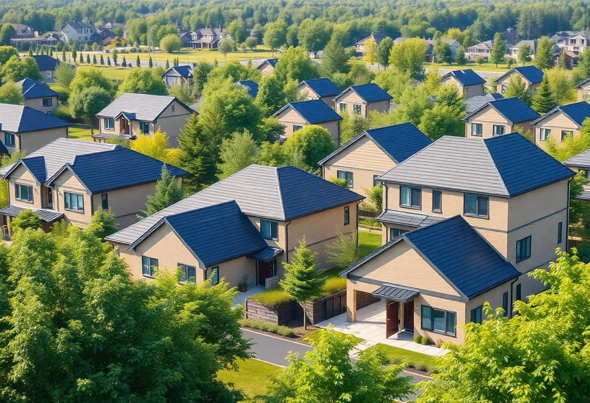 Rendering of the Raven Flats Townhomes in Grand Rapids