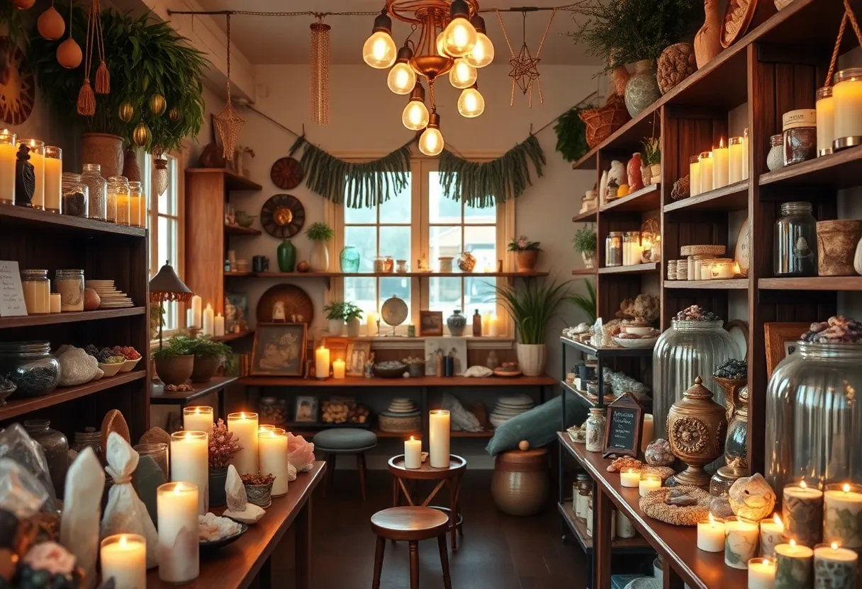Interior view of The 12th House GR featuring metaphysical items