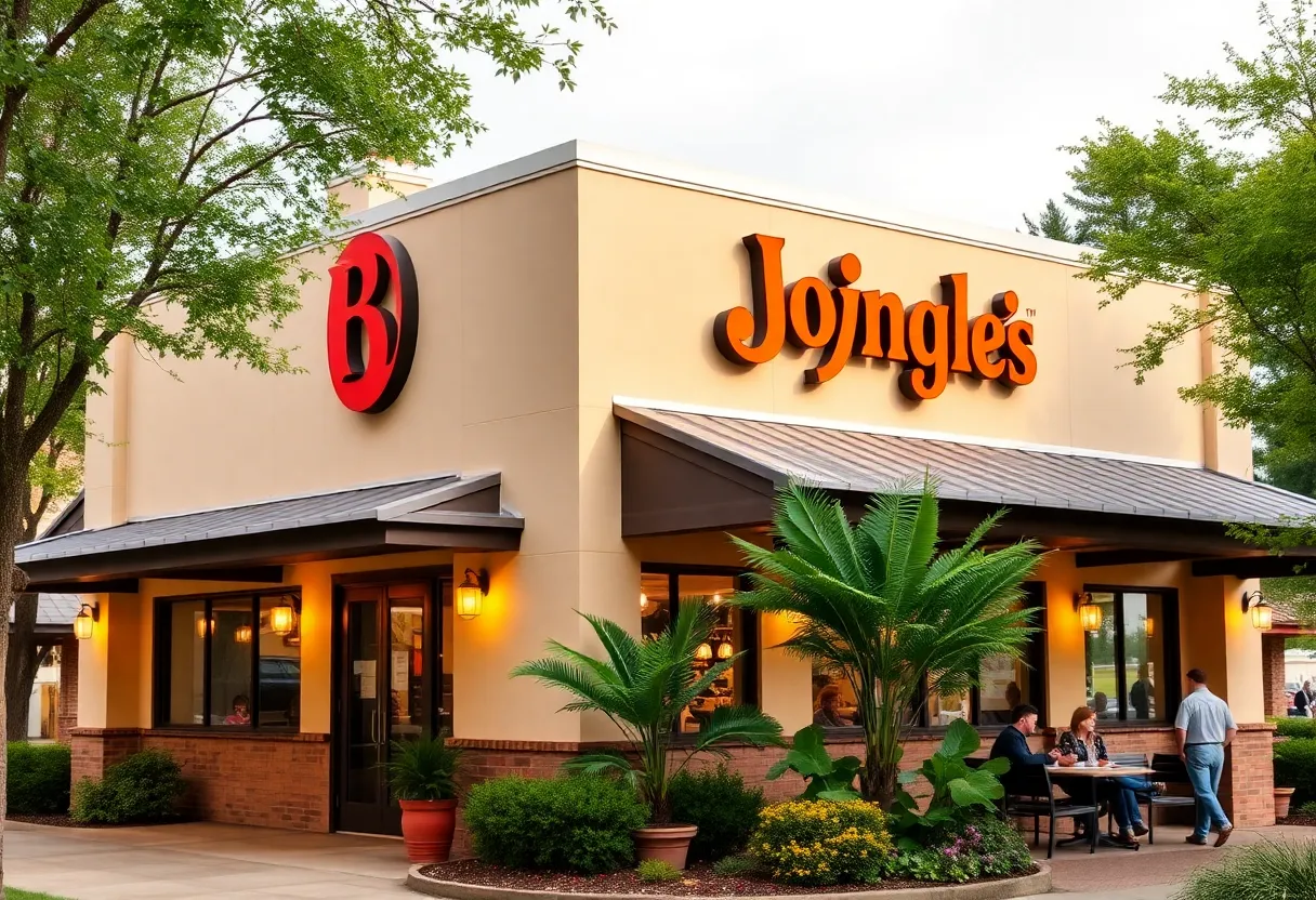Exterior view of the new Bojangles restaurant set to open in Wyoming, Michigan.