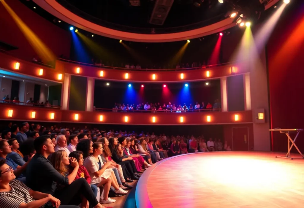 Audience enjoying a performance at Broadway Grand Rapids