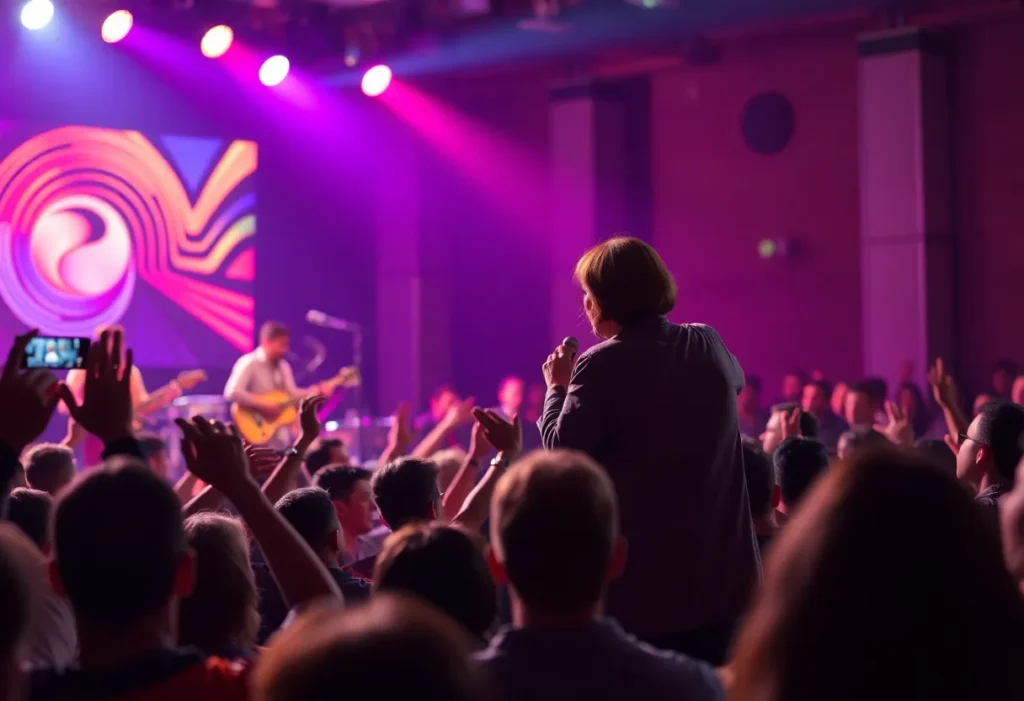 Catherine Russell performing live at a jazz concert