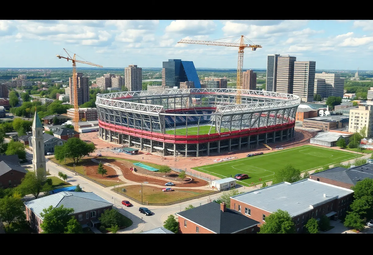 Revitalization efforts in Corktown featuring new stadium and home repairs