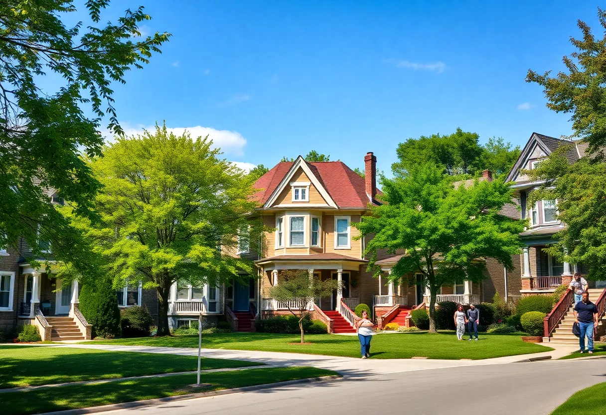 Renovation and home repair activities in a Detroit neighborhood