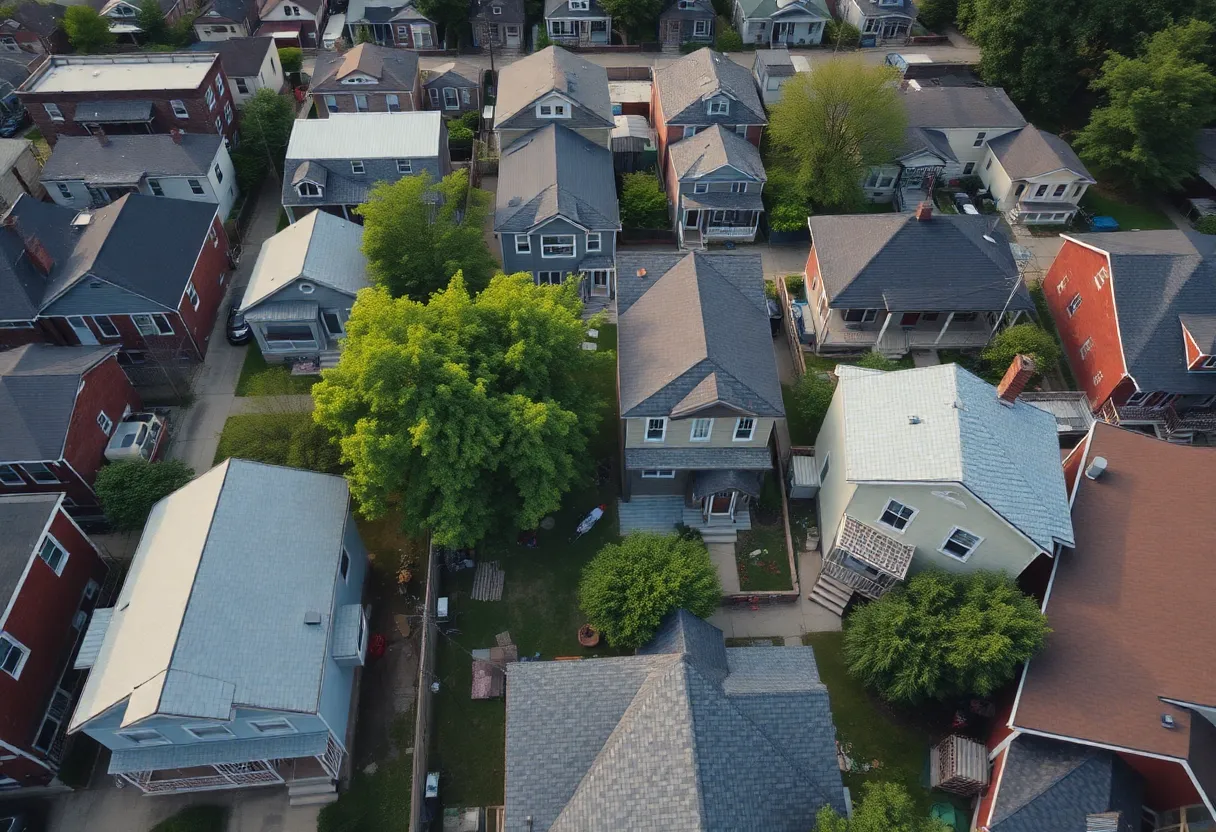 Neighbors collaborating on home repair initiatives in Detroit