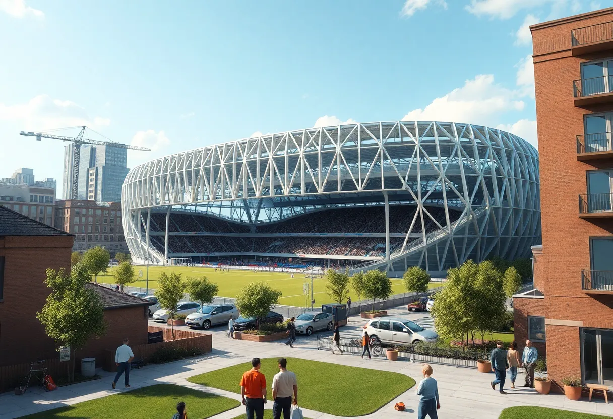 New soccer stadium and community housing in Detroit