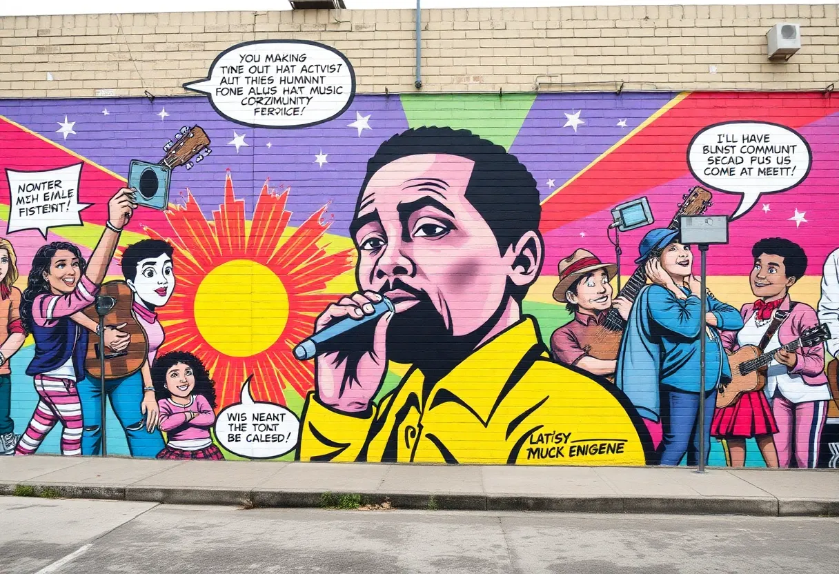 Vivid mural honoring Ethel B. Coe on Ethel B. Coe Way in Grand Rapids.