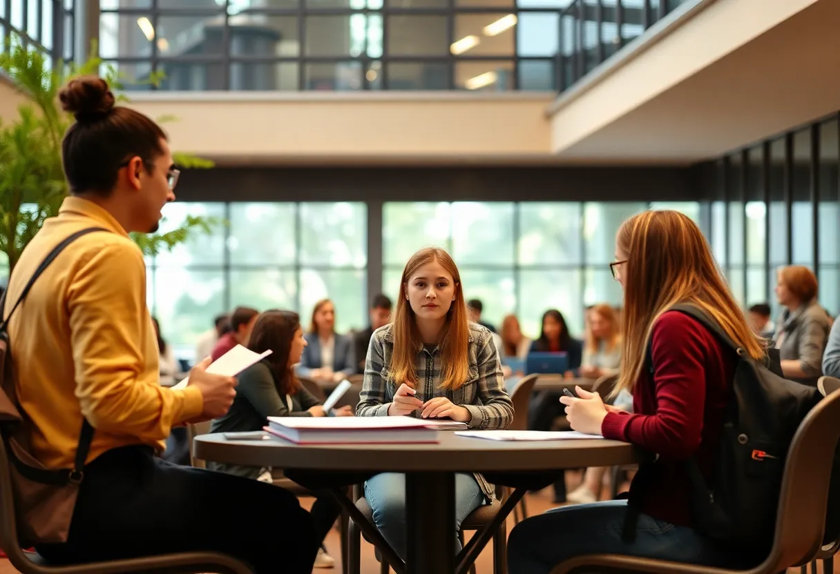 Students attending the GRCC Mid-Term Mania event for exam preparation.