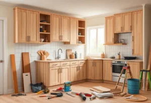 Variety of cabinets, vanities and upholstered furniture for home remodeling