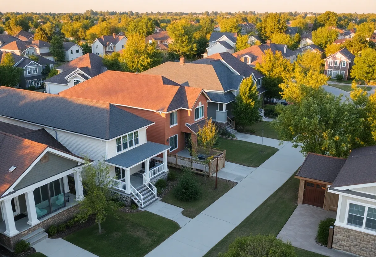 A house for sale amidst a green landscape reflecting homeownership options.