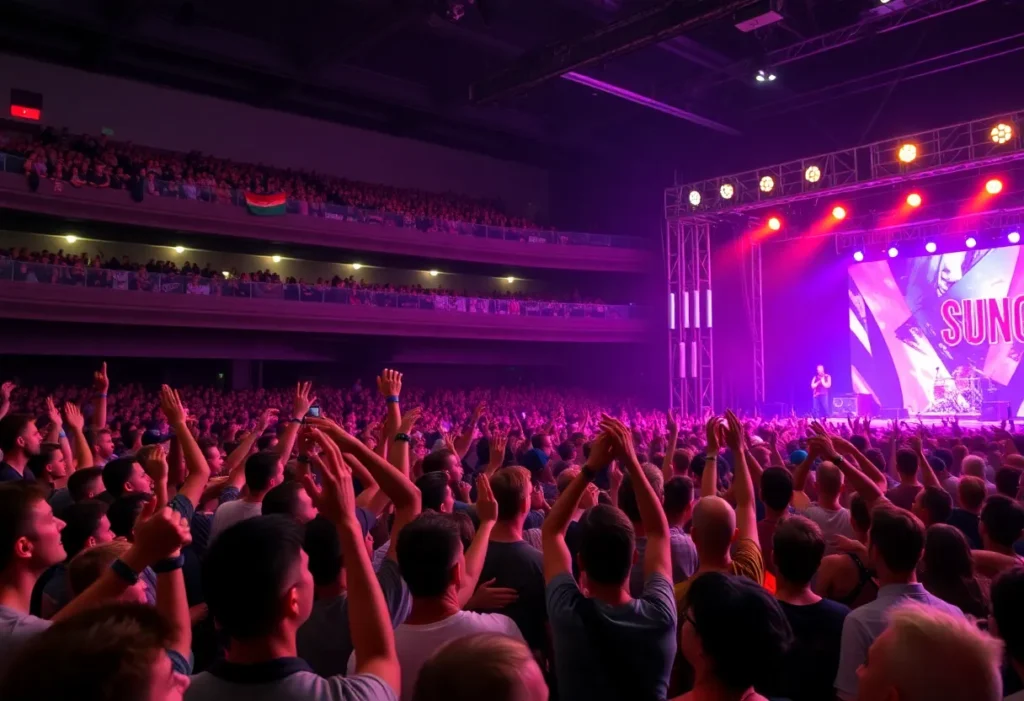 Crowd enjoying The Offspring concert at Van Andel Arena