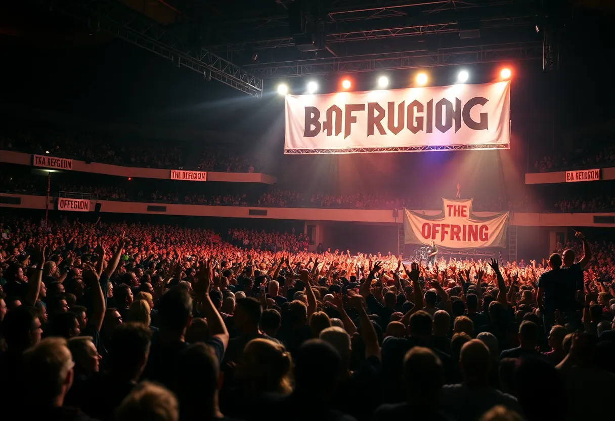 Energetic crowd at The Offspring concert