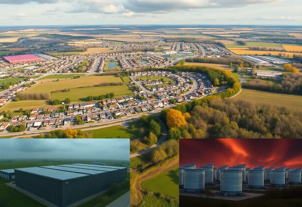 Community protest against AI data center development