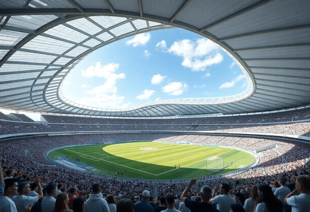 Illustration of proposed renovation for Arrowhead Stadium.