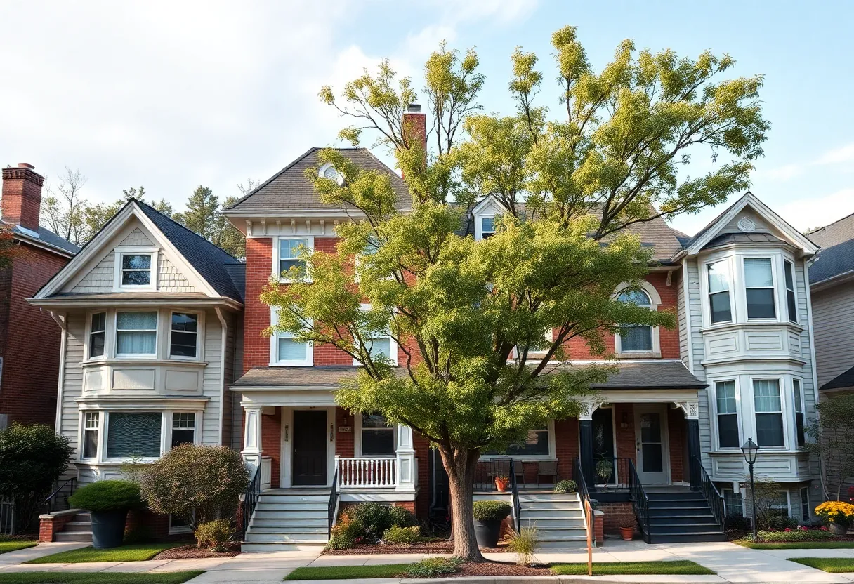 Before and after images of a residential home renovation