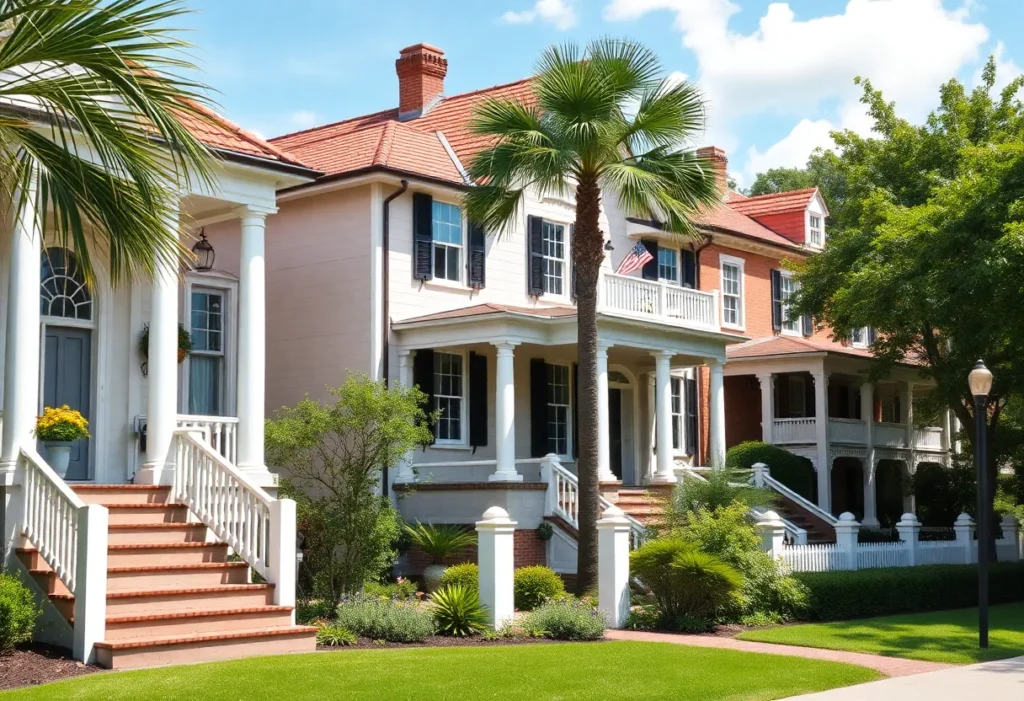 Colonial-style homes at Dearborn Inn with historic architecture and modern features