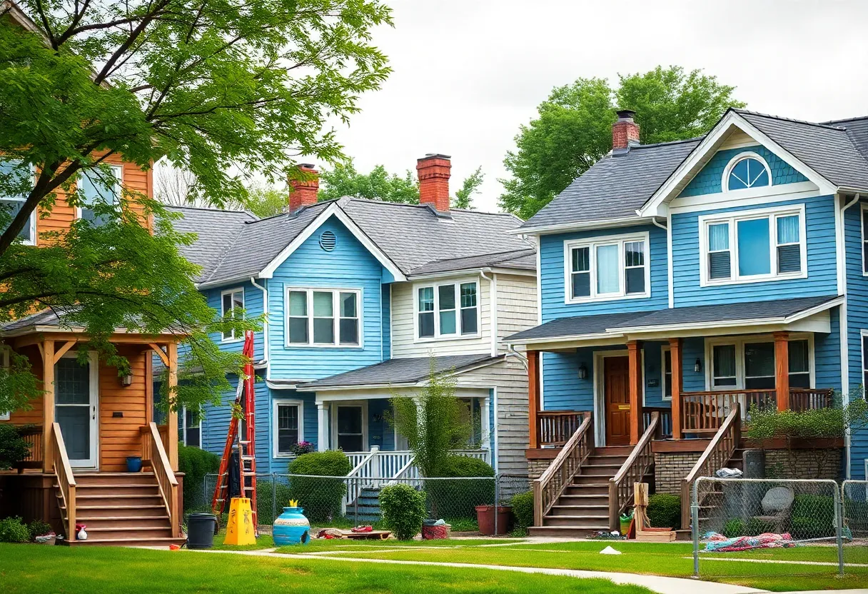 Renovated homes in Detroit contributing to urban revitalization