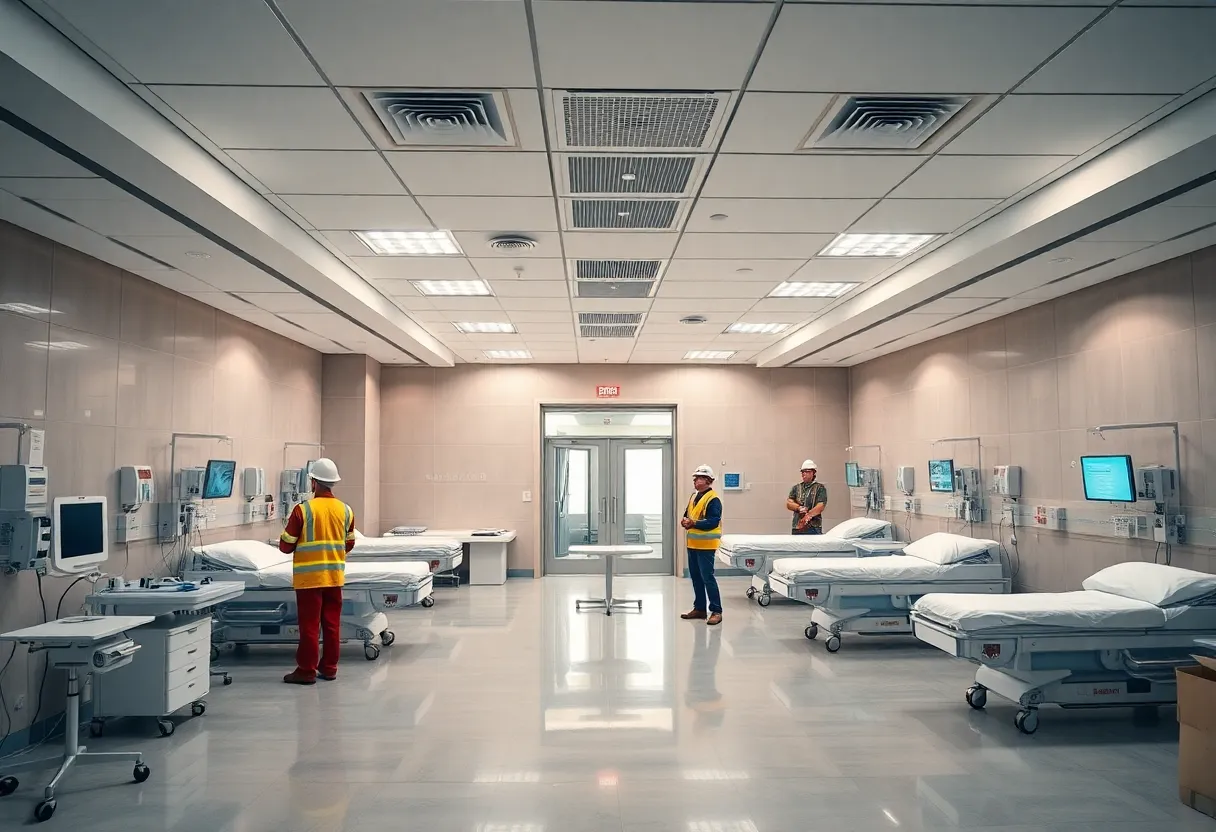 Modern emergency department with updated facilities and equipment