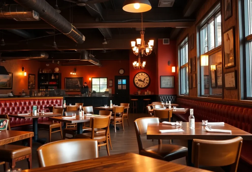 Interior of Blue Kuna Smokehouse showing renovated dining area