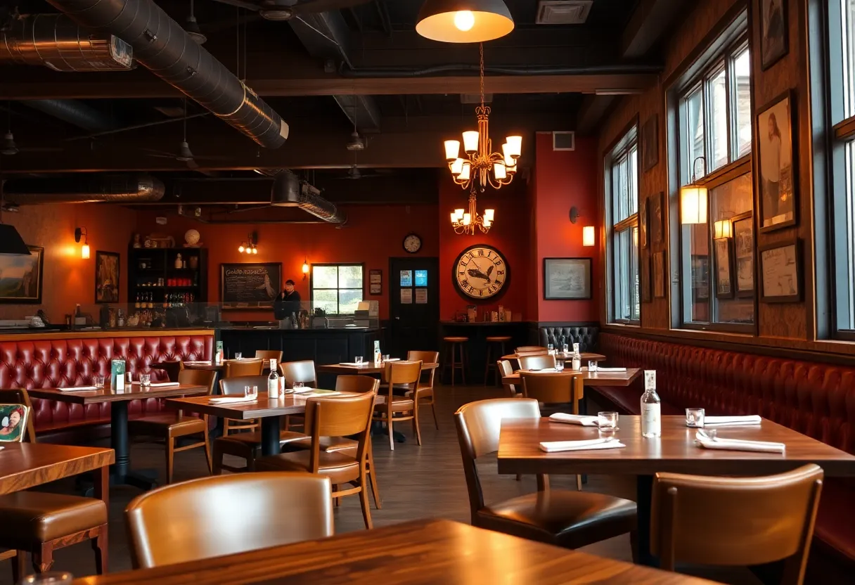 Interior of Blue Kuna Smokehouse showing renovated dining area