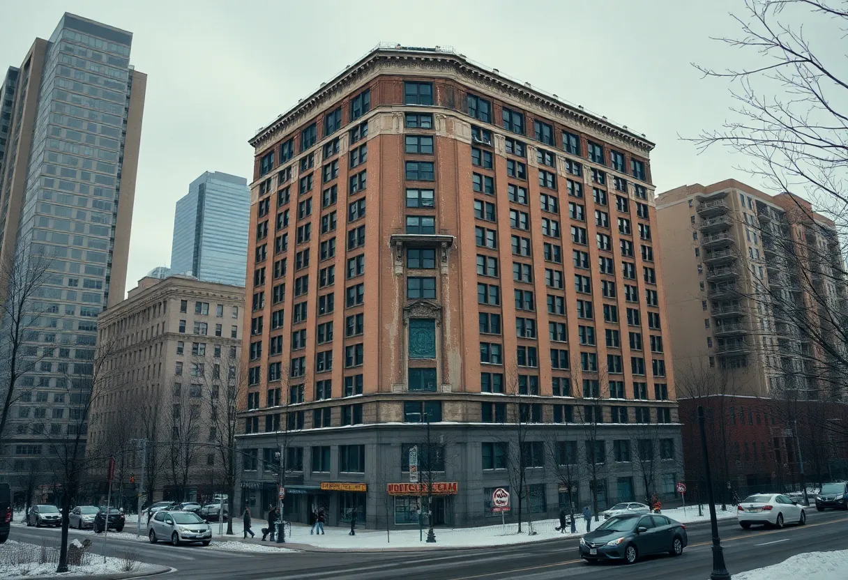 Leland House, a historic building in Detroit facing eviction