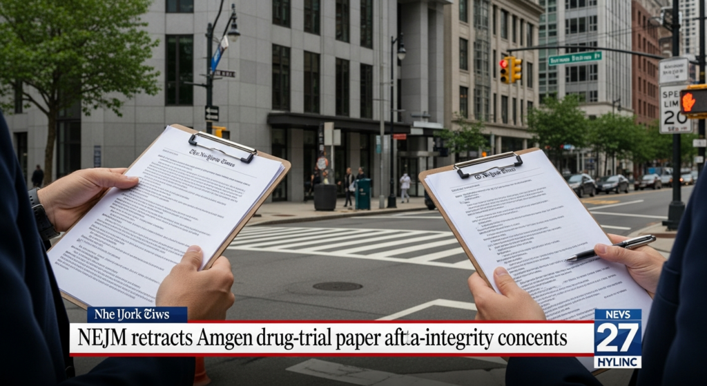 New England Journal of Medicine Retracts Amgen Drug Trial Paper Over Data Integrity Concerns