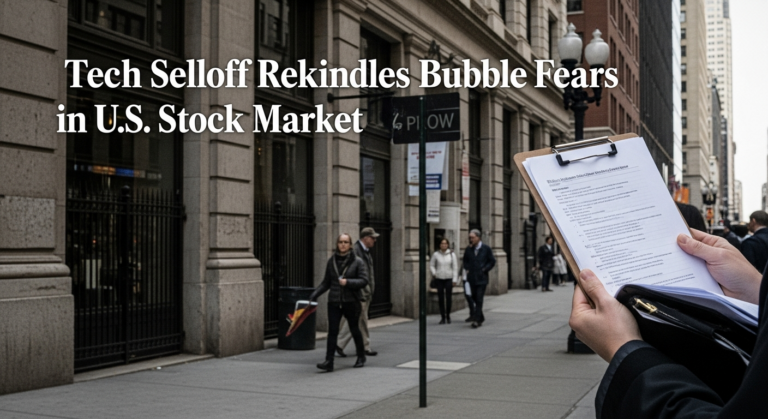 Tech Selloff Rekindles Bubble Fears in U.S. Stock Market