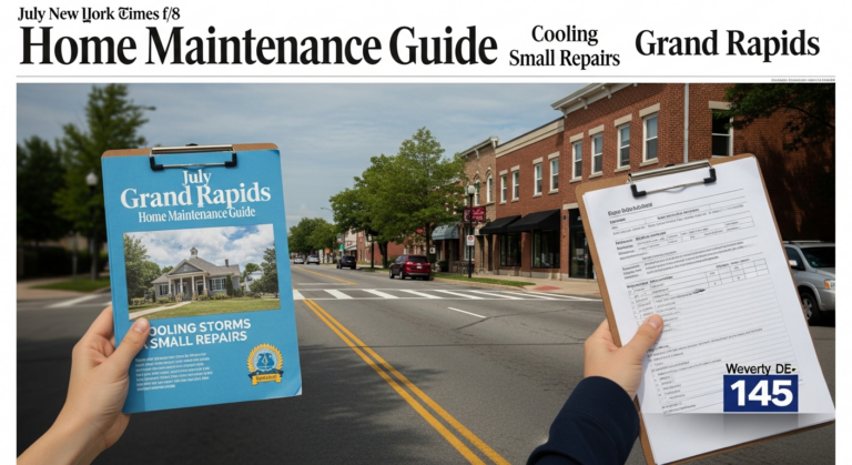 July Home Maintenance Guide for Grand Rapids: Cooling, Storms, and Small Repairs