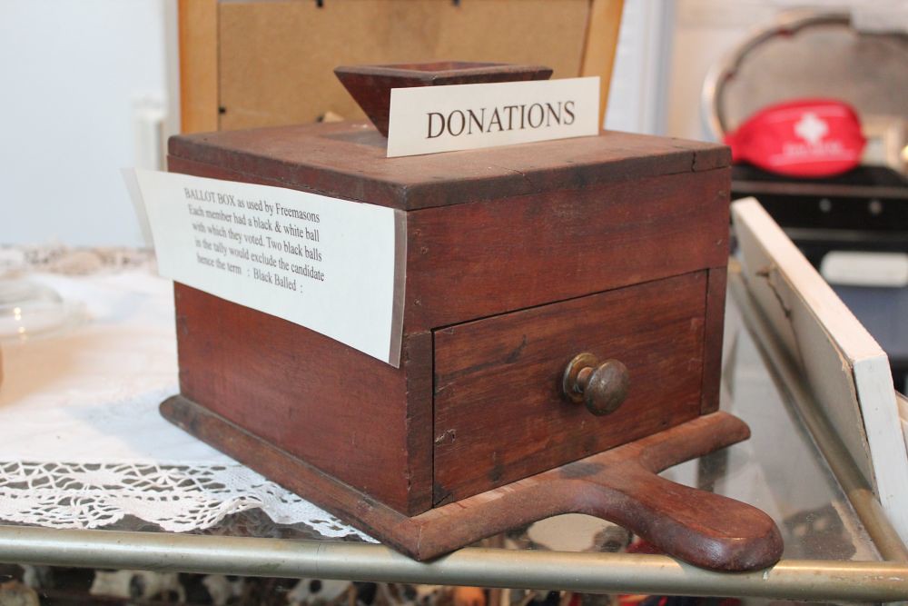 Ballot box used for casting election votes