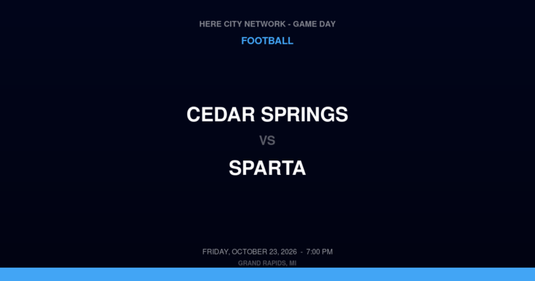 Cedar Springs 52, Sparta 27