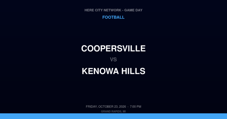 Coopersville 0, Kenowa Hills 44