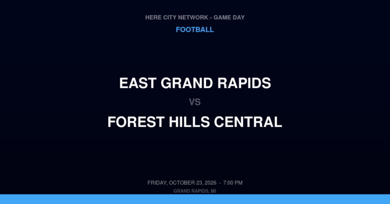East Grand Rapids 17, Forest Hills Central 20