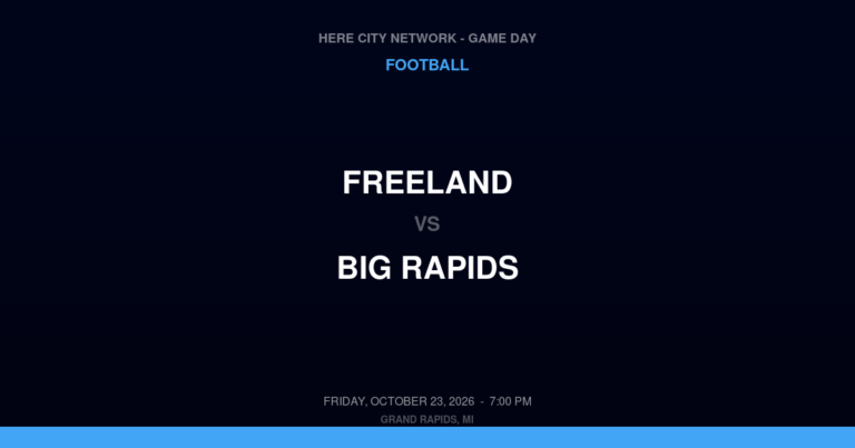 Freeland 21, Big Rapids 14